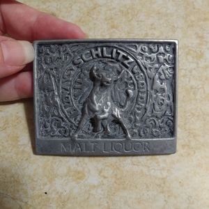 Schlitz Bull Belt Buckle